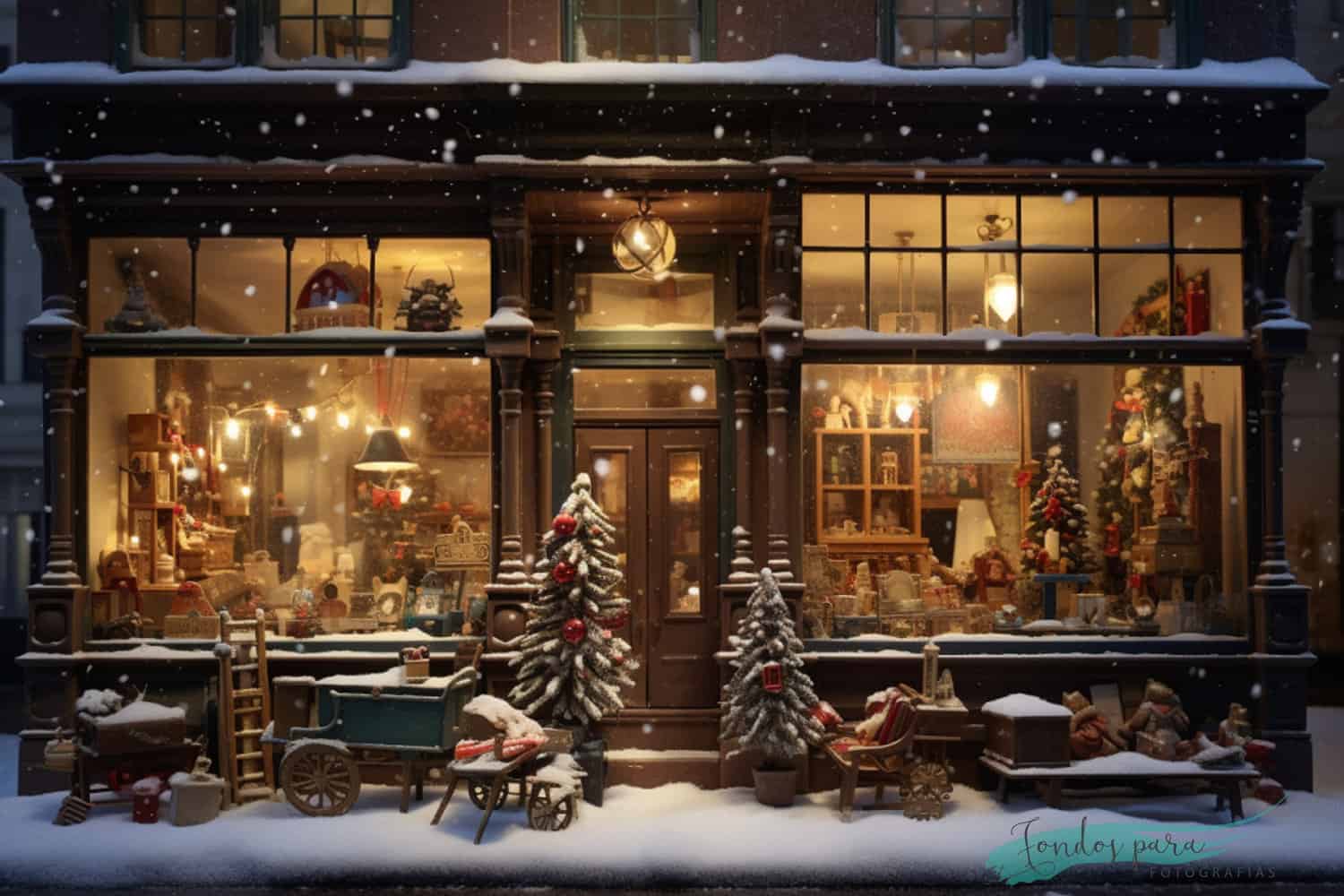 Fondo Navidad Escaparate
