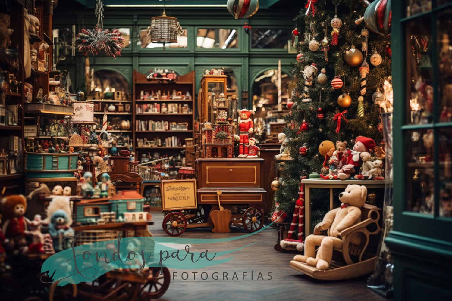 Fondo Navidad Juguetería