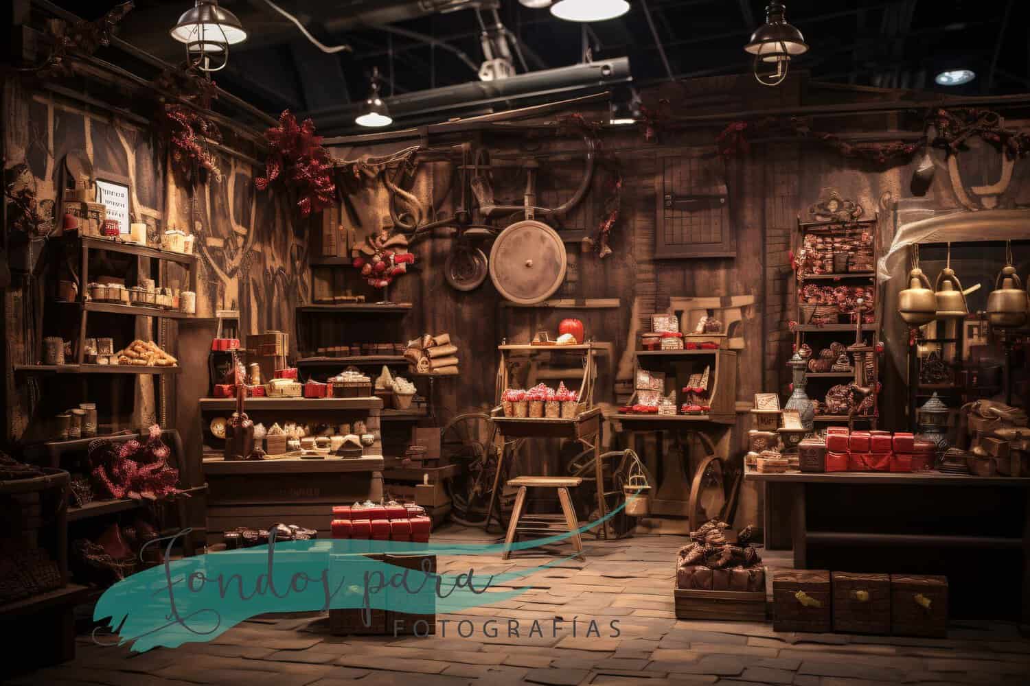 Fondo Navidad Chocolatería