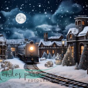 Fondo Navidad Estación de Tren