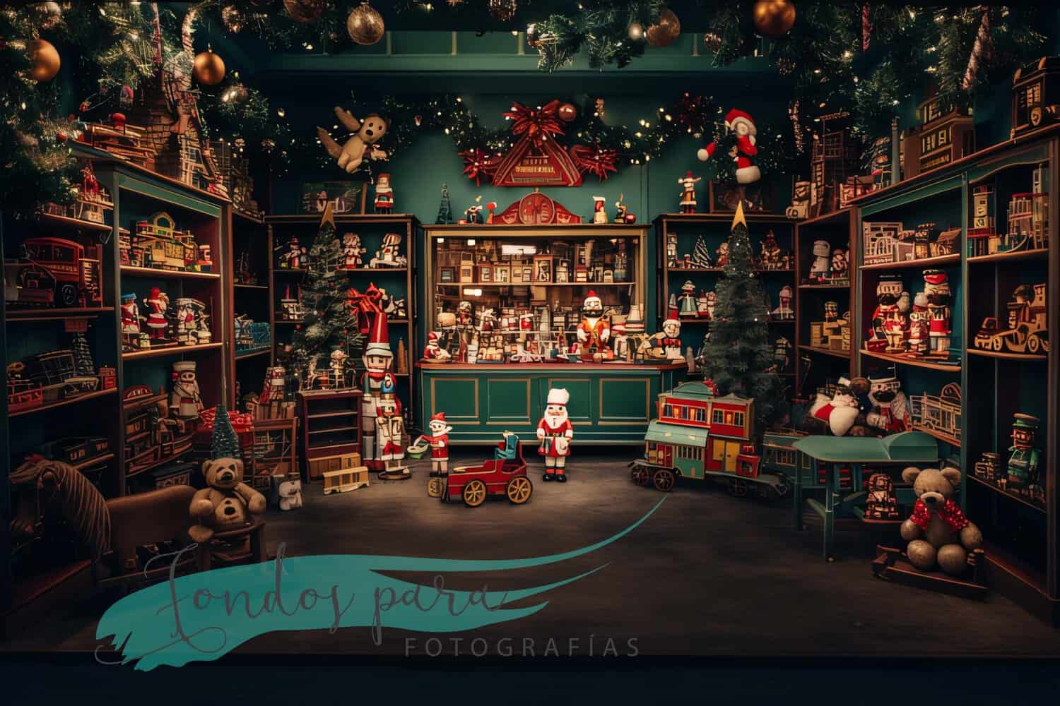Fondo Navidad Juguetería