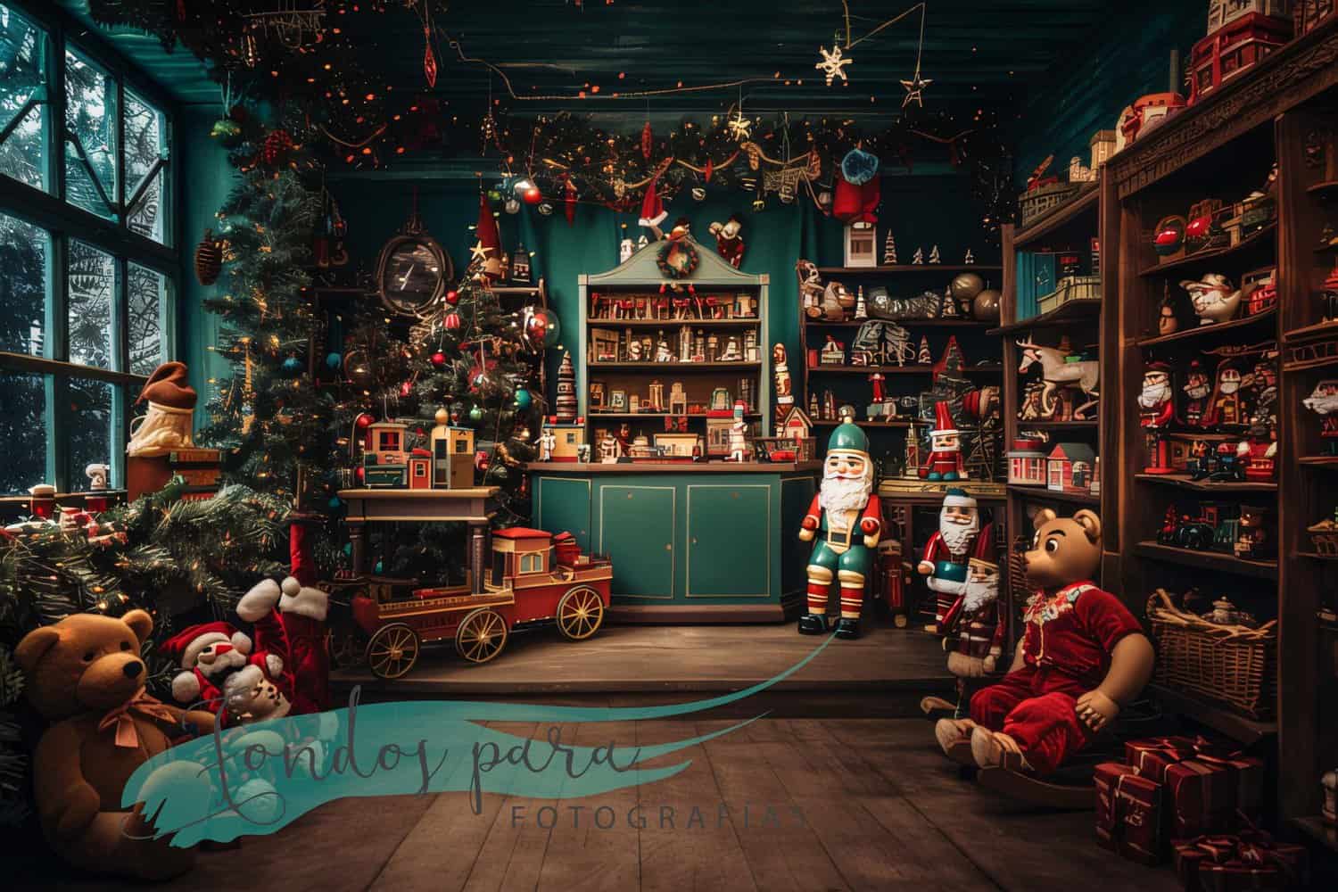 Fondo Navidad Juguetería