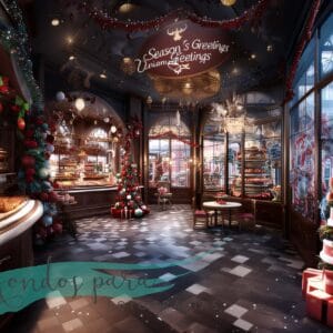 Fondo Navidad Tienda Pastelería