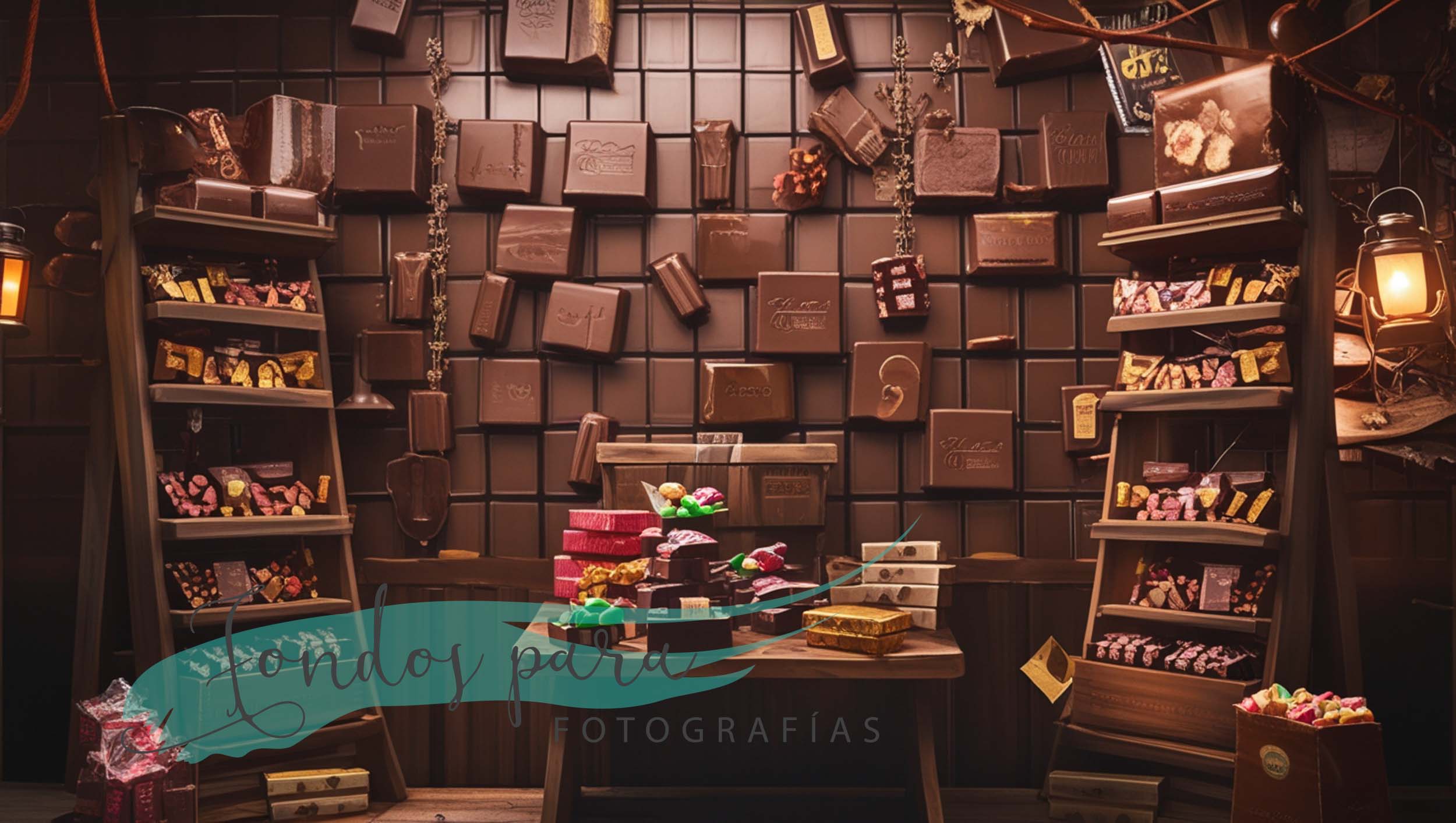 Fondo Navidad Chocolatería